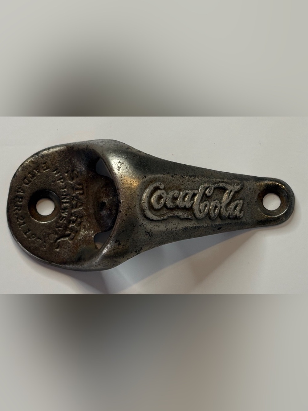 Early Coca-Cola Brown MFG Co STARR Wall Mount Bottle Opener PAT 1925 Made in USA
